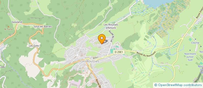 localisation de l'entreprise MADAME ISABELLE BERNARD  LES ROUSSES