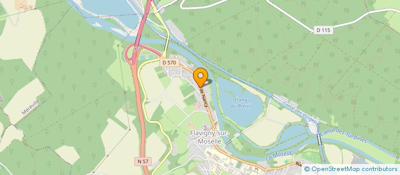 localisation de l'entreprise MADAME ISABELLE BERNARD  FLAVIGNY-SUR-MOSELLE