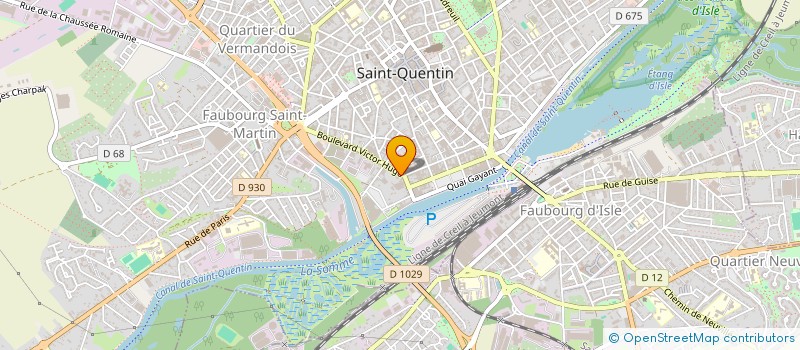 localisation de l'entreprise MADAME ISABELLE BERNOVILLE  SAINT-QUENTIN