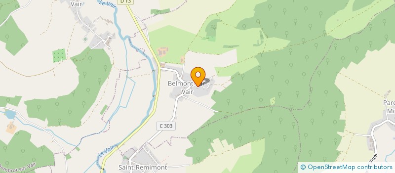 localisation de l'entreprise MADAME ISABELLE BERTEAUX  BELMONT-SUR-VAIR