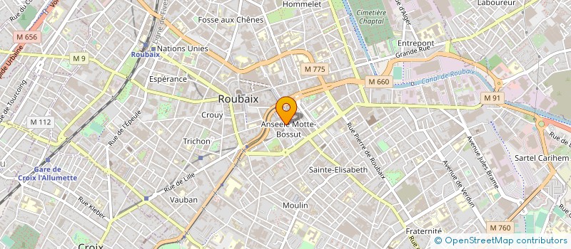 localisation de l'entreprise MADAME ISABELLE BERTHE  ROUBAIX