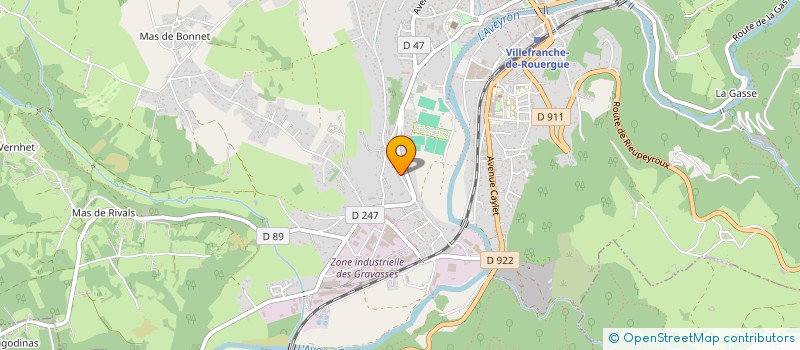 localisation de l'entreprise MADAME ISABELLE BERTHET  VILLEFRANCHE-DE-ROUERGUE