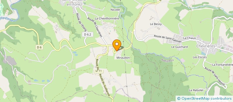 localisation de l'entreprise MADAME ISABELLE BERTHET  SAINT-MEDARD-EN-FOREZ