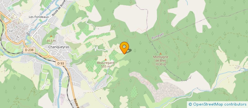 localisation de l'entreprise MADAME ISABELLE BERTIEAUX  DIE