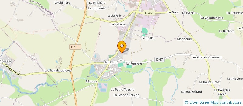 localisation de l'entreprise MADAME ISABELLE BERTIN  RANNEE