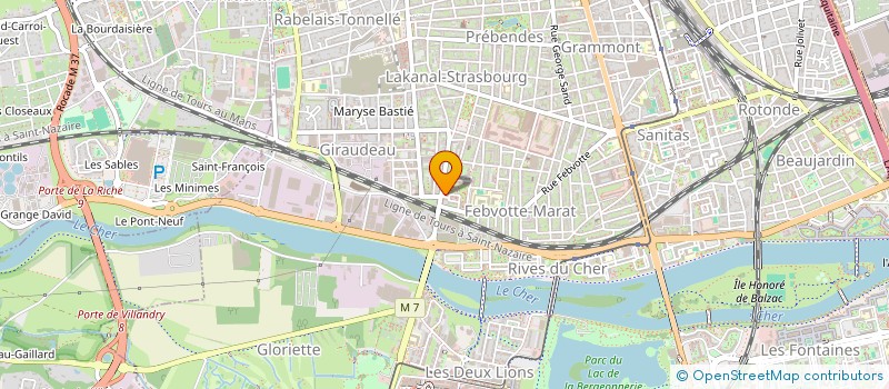 localisation de l'entreprise MADAME ISABELLE BERTRAN  TOURS