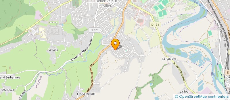 localisation de l'entreprise MADAME ISABELLE BERTRAND  BELLERIVE-SUR-ALLIER