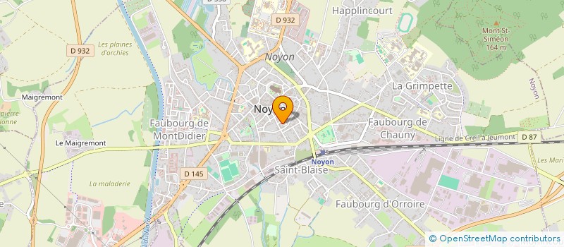 localisation de l'entreprise MADAME ISABELLE BERVIN à NOYON