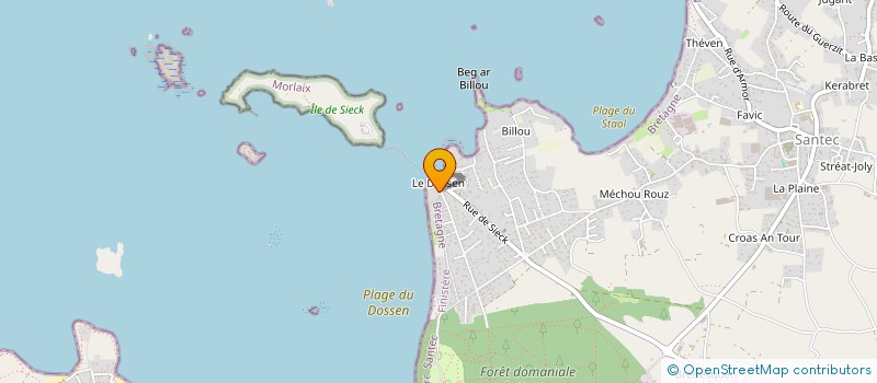 localisation de l'entreprise MADAME ISABELLE BESCOND à SANTEC