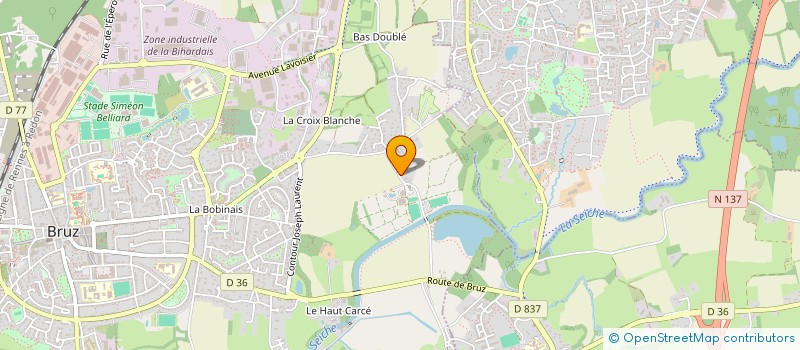 localisation de l'entreprise MADAME ISABELLE BESNIER  BRUZ