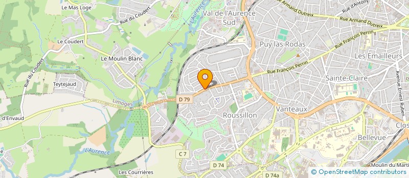 localisation de l'entreprise MADAME ISABELLE BESSE à LIMOGES