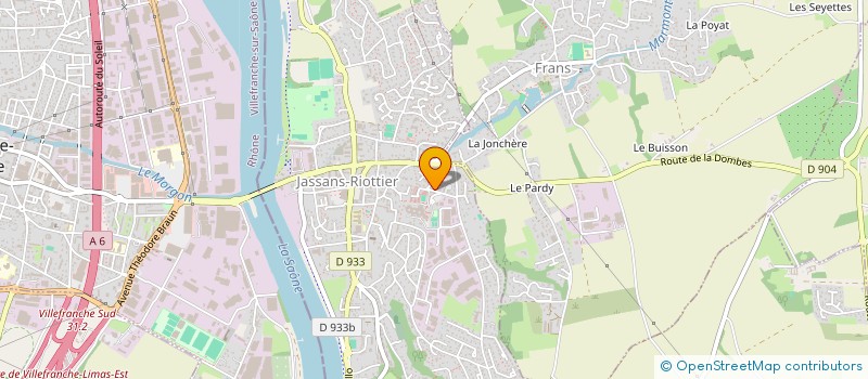 localisation de l'entreprise MADAME ISABELLE BESSON à JASSANS-RIOTTIER