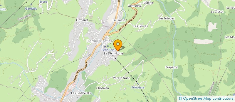 localisation de l'entreprise MADAME ISABELLE BESSON MAGDELAIN  DEMI-QUARTIER