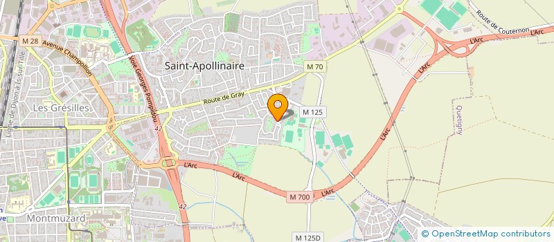 localisation de l'entreprise MADAME ISABELLE BETSEN GUILIGOE  SAINT-APOLLINAIRE