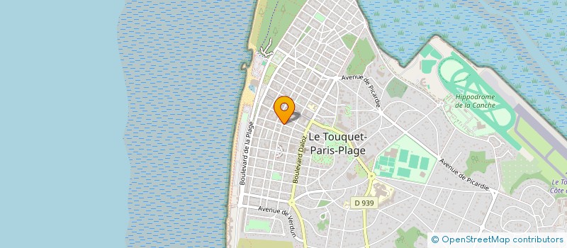 localisation de l'entreprise MADAME ISABELLE BIDARD  LE TOUQUET-PARIS-PLAGE