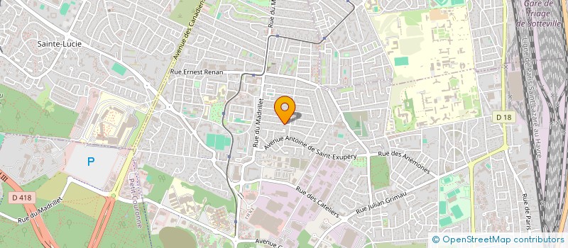 localisation de l'entreprise MADAME ISABELLE BIDAUX  SAINT-ETIENNE-DU-ROUVRAY