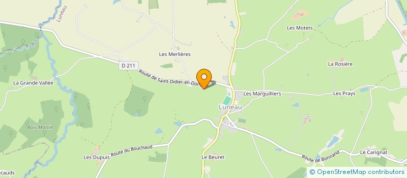 localisation de l'entreprise MADAME ISABELLE BIDOLET  LUNEAU