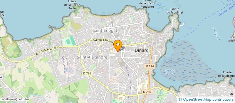 localisation de l'entreprise MADAME ISABELLE BIENVENU  DINARD