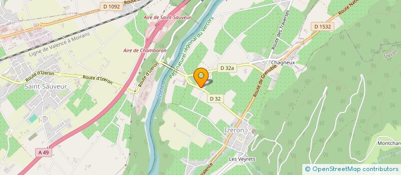 localisation de l'entreprise MADAME ISABELLE BIERI  IZERON