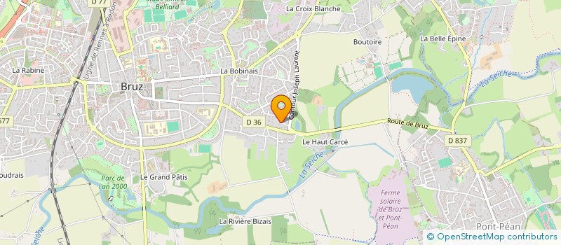 localisation de l'entreprise MADAME ISABELLE BILLARD  BRUZ