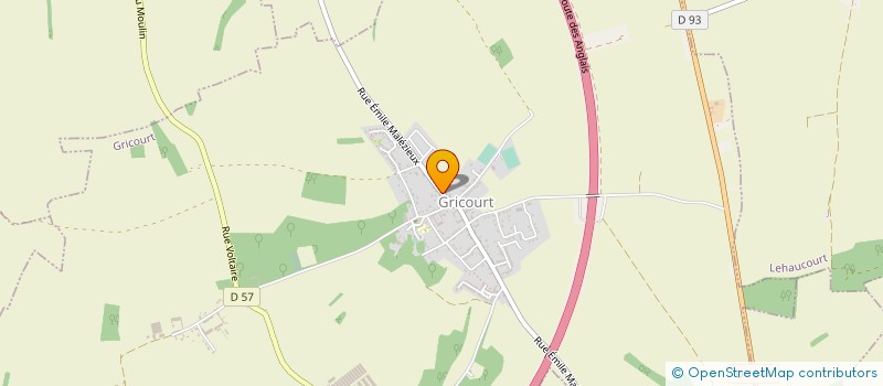 localisation de l'entreprise MADAME ISABELLE BIRCK  GRICOURT