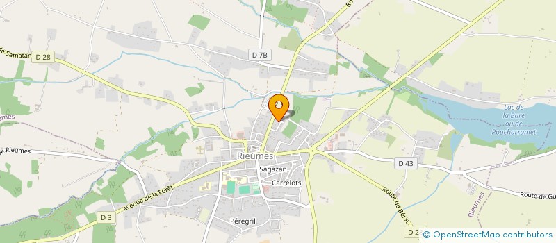 localisation de l'entreprise MADAME ISABELLE BISSERBES  RIEUMES