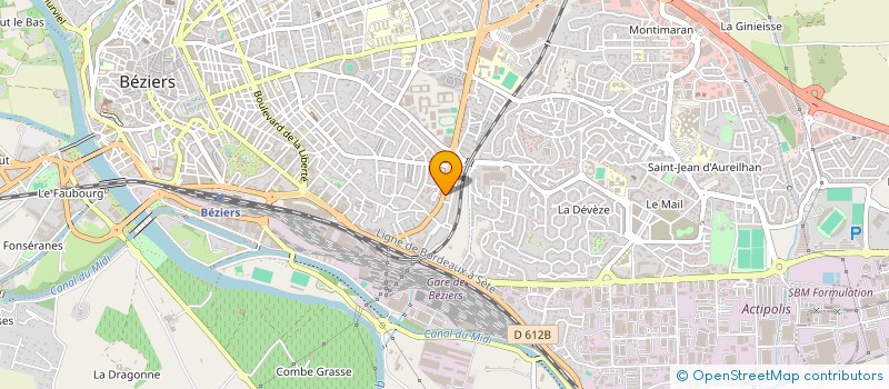 localisation de l'entreprise MADAME ISABELLE BISSONNET  BEZIERS