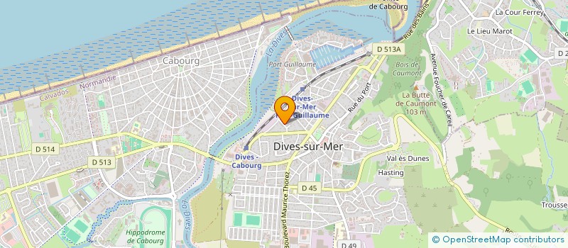 localisation de l'entreprise MADAME ISABELLE BISSONNET  DIVES-SUR-MER