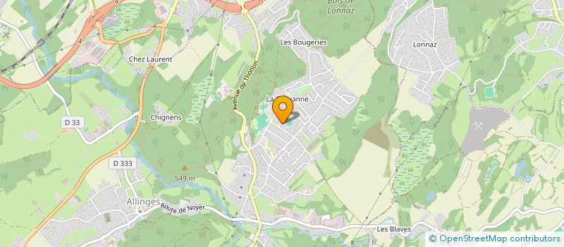 localisation de l'entreprise MADAME ISABELLE BITCHICK  ALLINGES