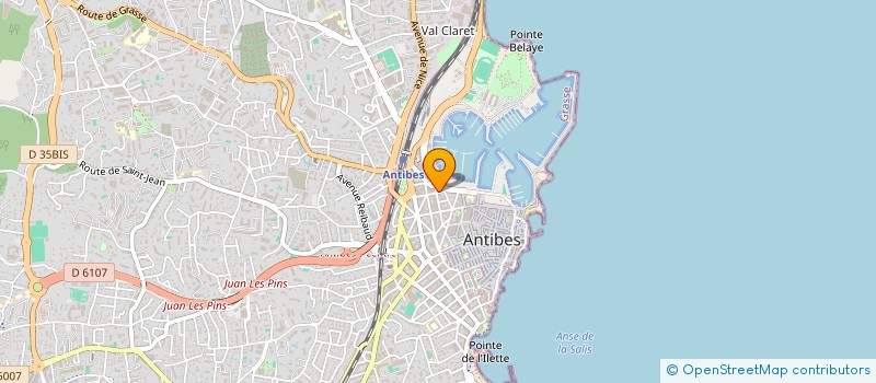 localisation de l'entreprise MADAME ISABELLE BIZOUARD à ANTIBES