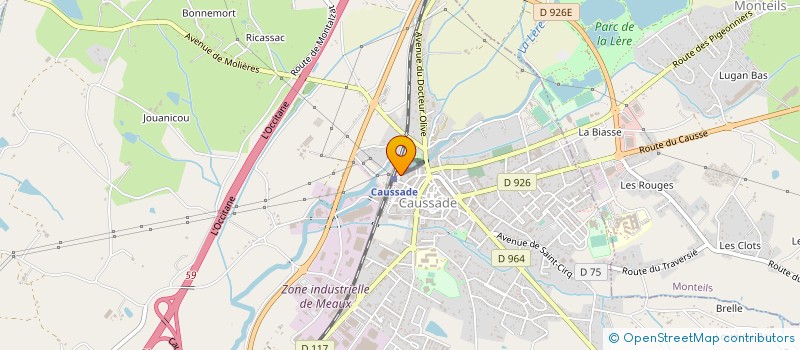 localisation de l'entreprise MADAME ISABELLE BLANC  CAUSSADE