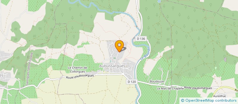 localisation de l'entreprise MADAME ISABELLE BLANC  AUBUSSARGUES