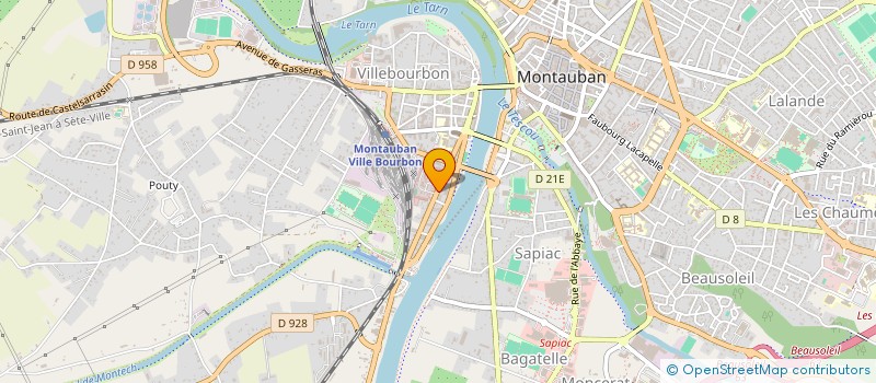 localisation de l'entreprise MADAME ISABELLE BLANC  MONTAUBAN