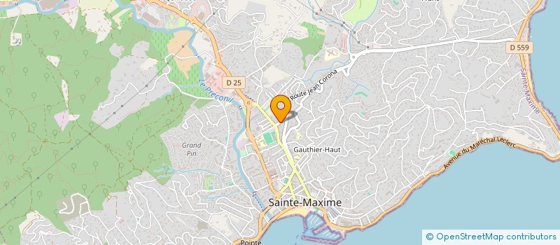 localisation de l'entreprise MADAME ISABELLE BLANC à SAINTE-MAXIME