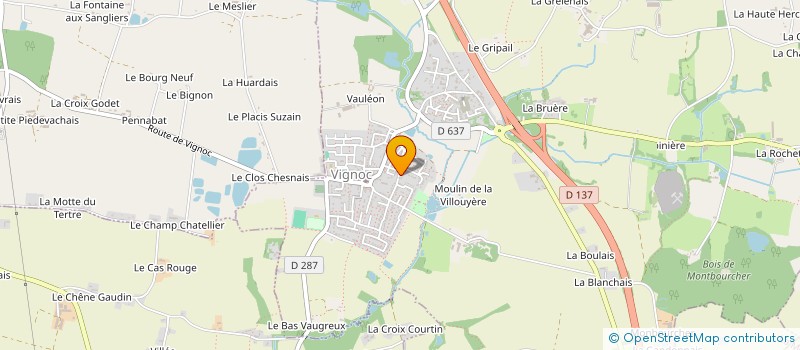 localisation de l'entreprise MADAME ISABELLE BLANCHARD  VIGNOC