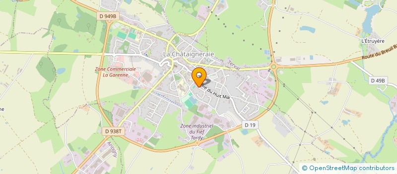 localisation de l'entreprise MADAME ISABELLE BLANCHET  LA CHATAIGNERAIE