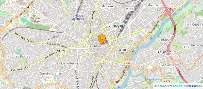 localisation de l'entreprise MADAME ISABELLE BLANCHON à LIMOGES