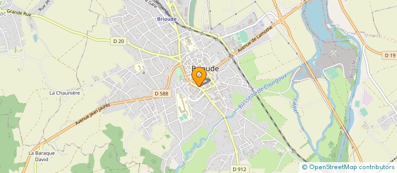 localisation de l'entreprise MADAME ISABELLE BLANCHON  BRIOUDE