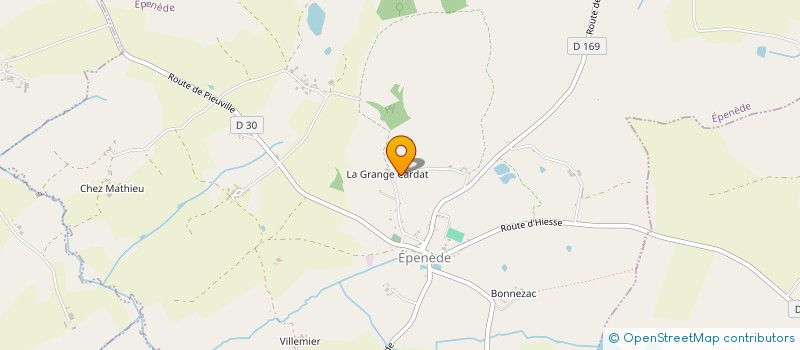 localisation de l'entreprise MADAME ISABELLE BLAY à EPENEDE