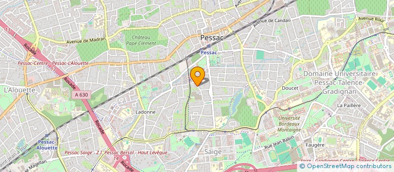 localisation de l'entreprise MADAME ISABELLE BLESSON à PESSAC