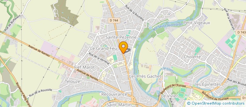localisation de l'entreprise MADAME ISABELLE BLEUSE à NIORT