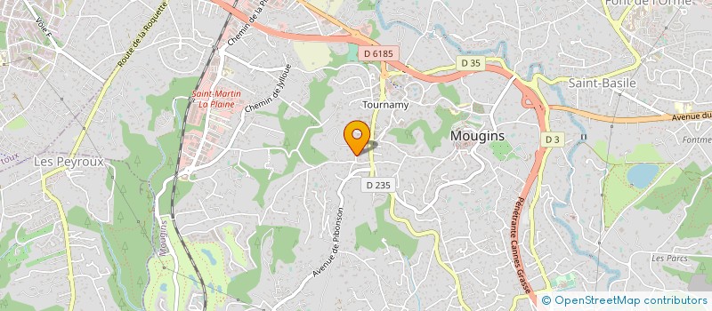 localisation de l'entreprise MADAME ISABELLE BLIN  MOUGINS