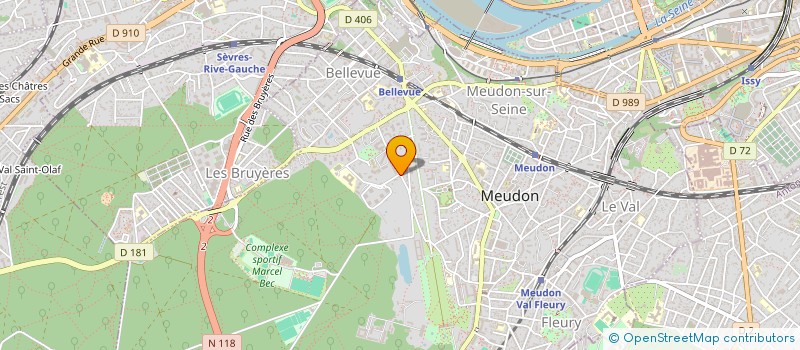 localisation de l'entreprise MADAME ISABELLE BLOC  MEUDON