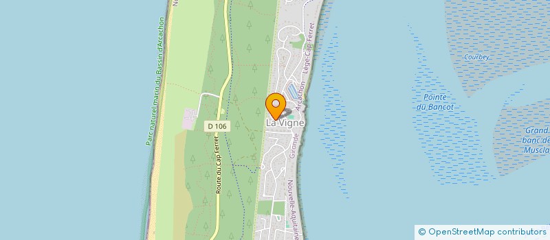 localisation de l'entreprise MADAME ISABELLE BLONDEAU POTTIER  LEGE-CAP-FERRET