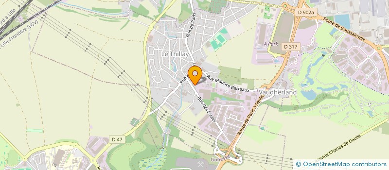 localisation de l'entreprise MADAME ISABELLE BLONDEEL  LE THILLAY