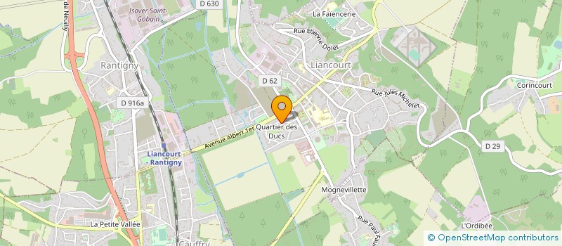 localisation de l'entreprise MADAME ISABELLE BLONDEL  LIANCOURT