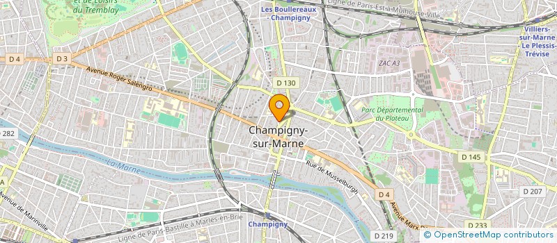 localisation de l'entreprise MADAME ISABELLE BOATTO à CHAMPIGNY-SUR-MARNE