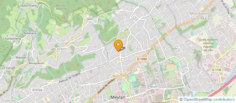 localisation de l'entreprise MADAME ISABELLE BODIN HULLIN à MEYLAN