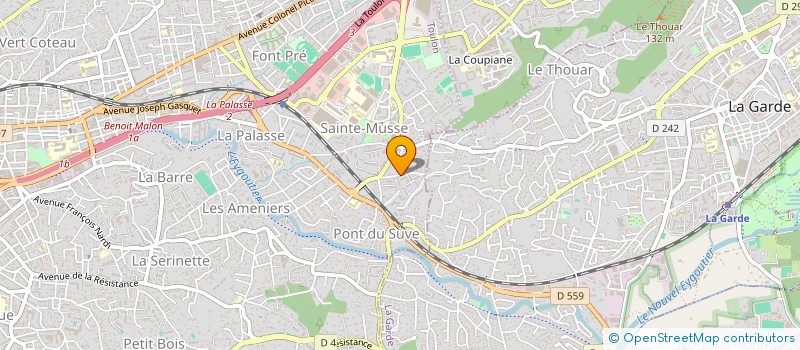 localisation de l'entreprise MADAME ISABELLE BOISNARD  TOULON