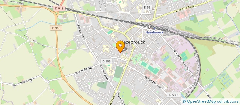 localisation de l'entreprise MADAME ISABELLE BOLLIER à HAZEBROUCK